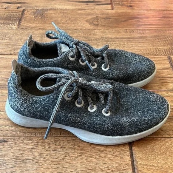 Allbirds Wool Runners Sustainable Wool Running Shoe Sneaker Gray Women's Size 7 - Picture 1 of 9